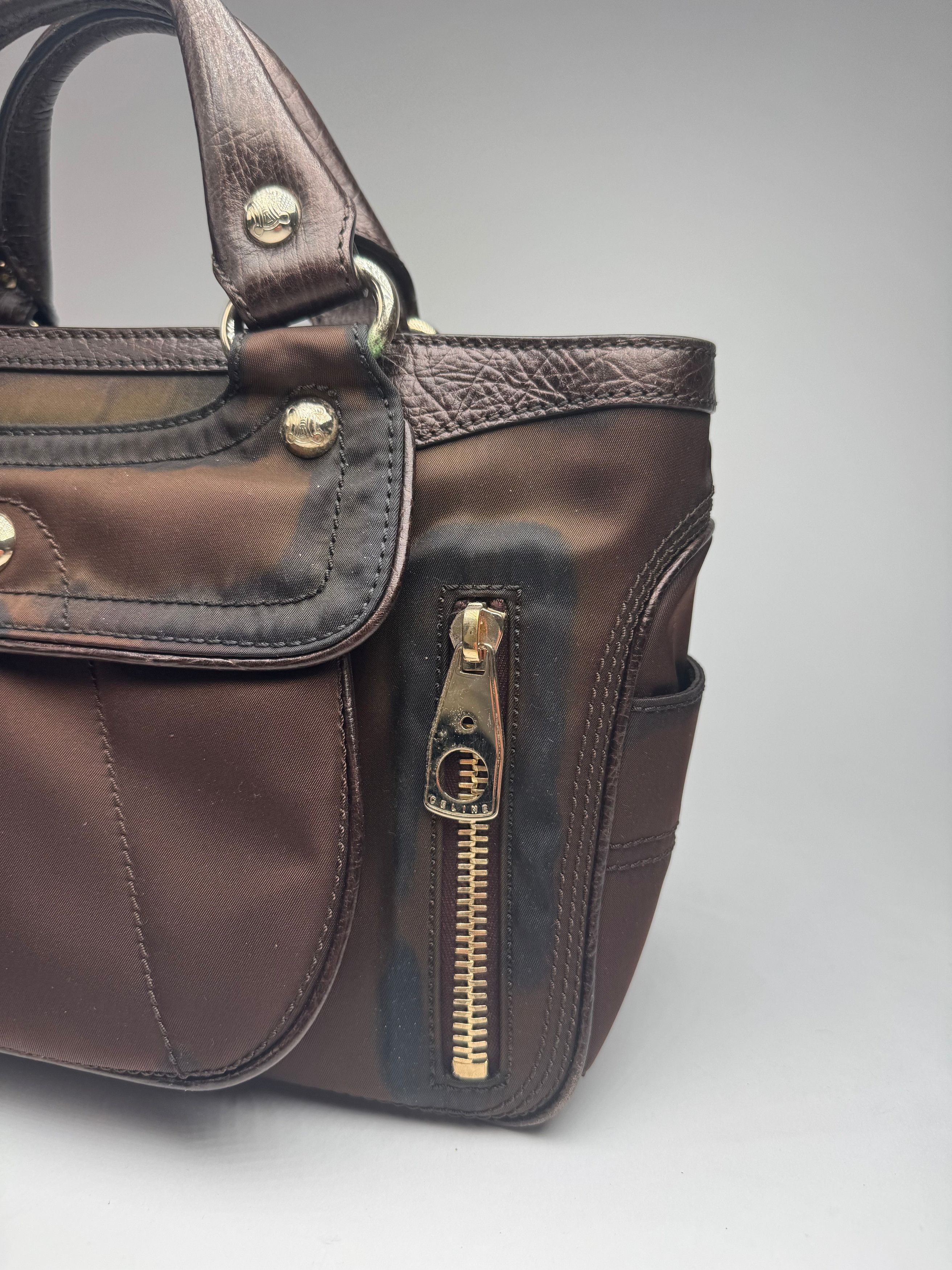 Celine Vintage Polyester Bag brown Size ONE SIZE - 13 Thumbnail