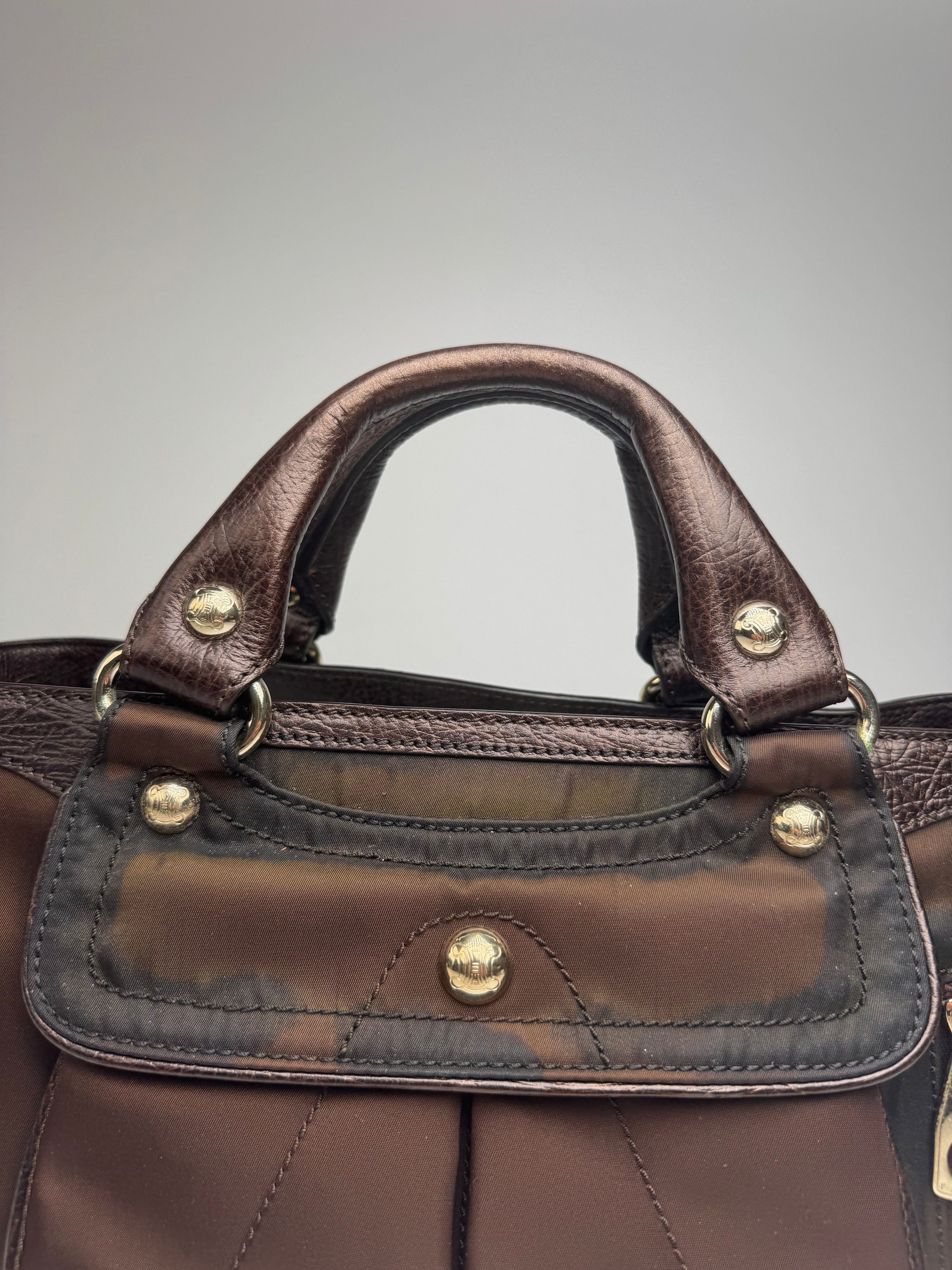 Celine Vintage Polyester Bag brown Size ONE SIZE - 12 Thumbnail