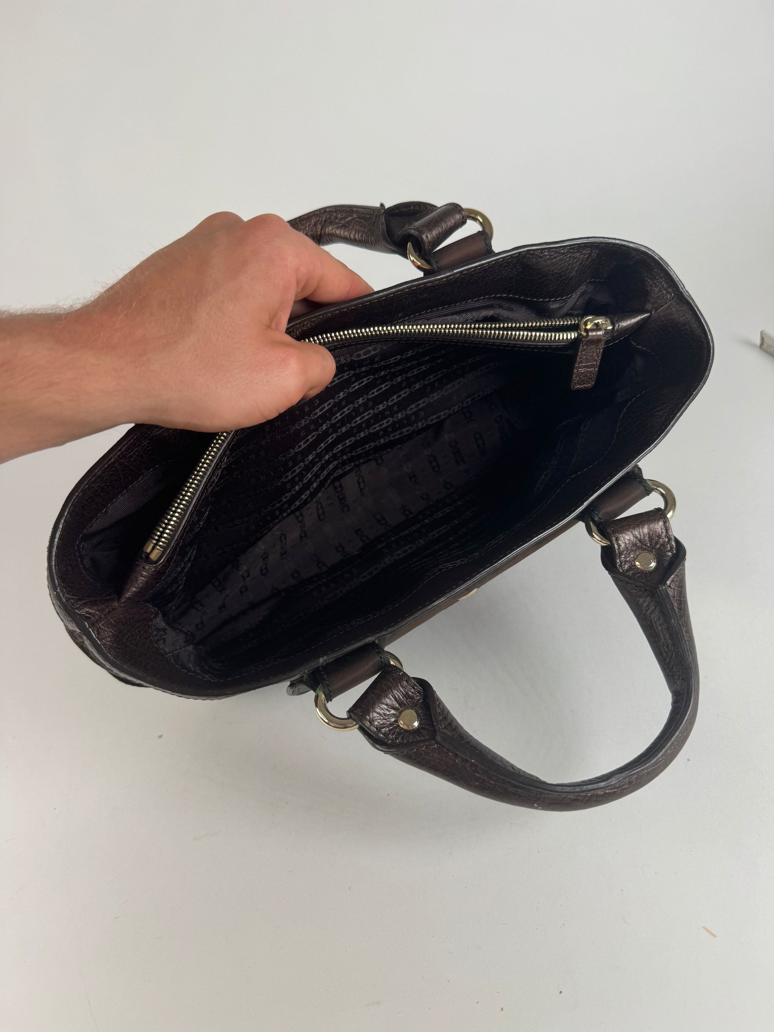 Celine Vintage Polyester Bag brown Size ONE SIZE - 14 Thumbnail