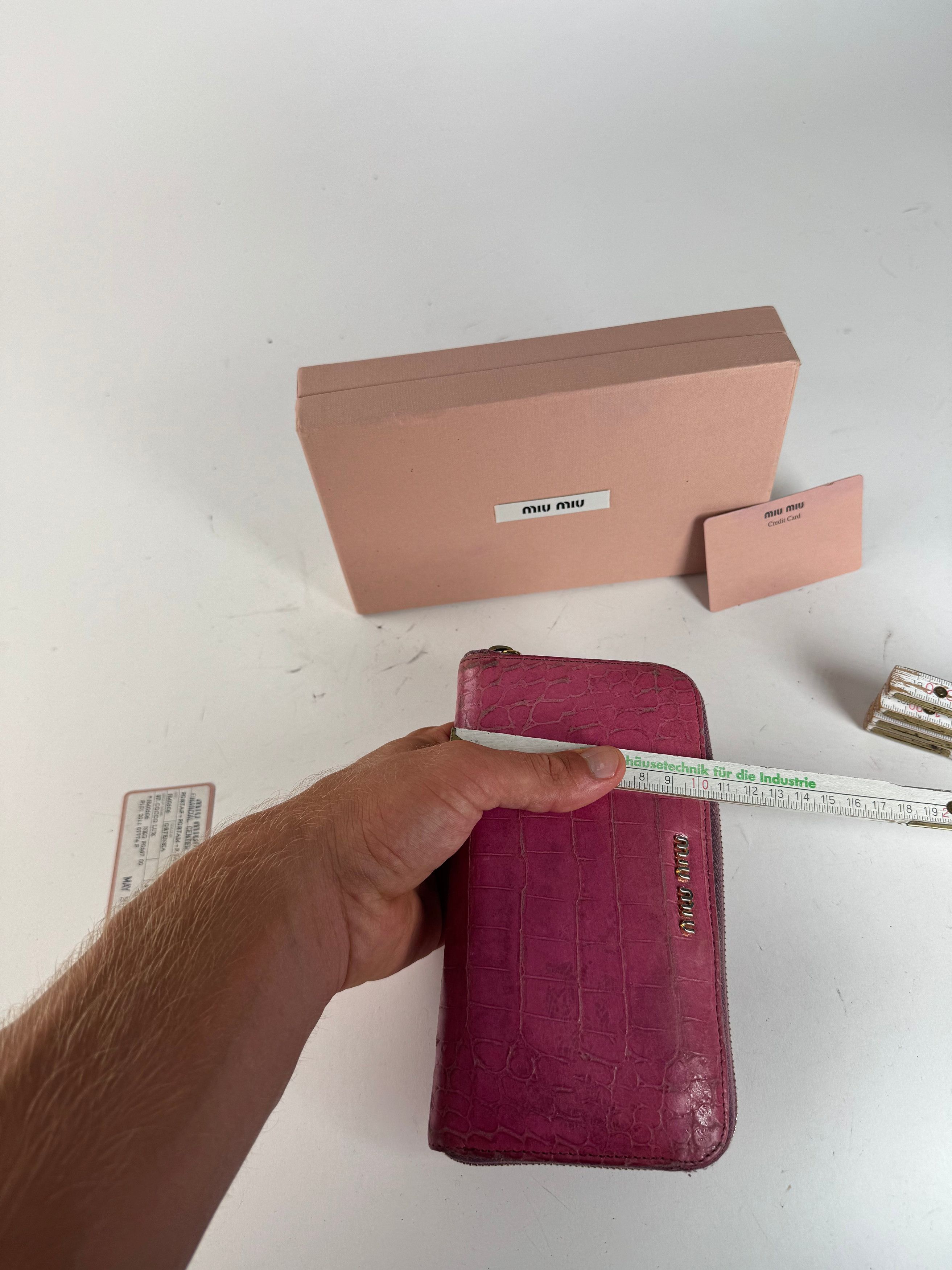 Miu Miu Vintage Leather wallet pink Size ONE SIZE - 13 Thumbnail