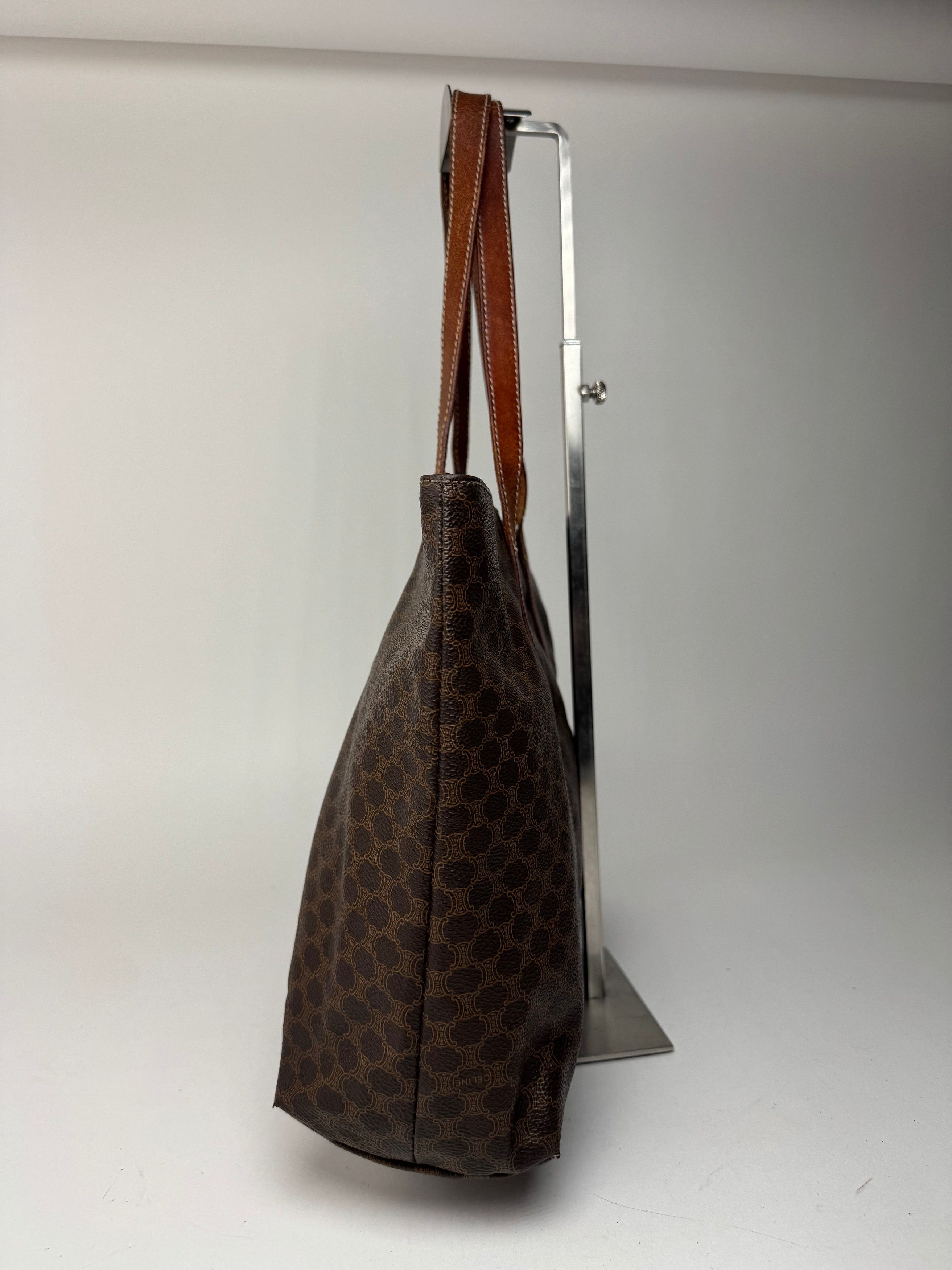 Celine Vintage Leather monogram Big bag brown Size ONE SIZE - 9 Thumbnail