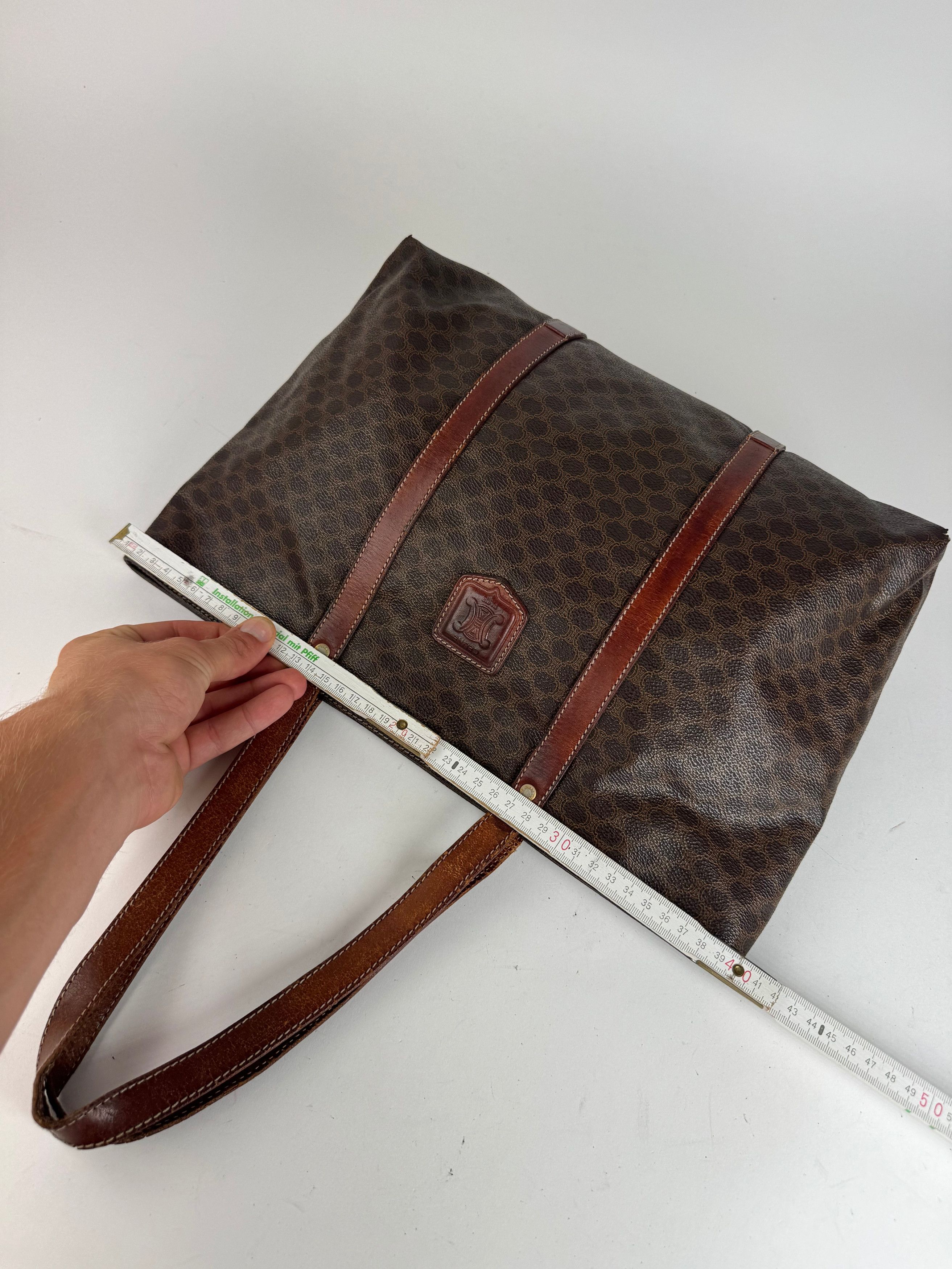 Celine Vintage Leather monogram Big bag brown Size ONE SIZE - 11 Thumbnail