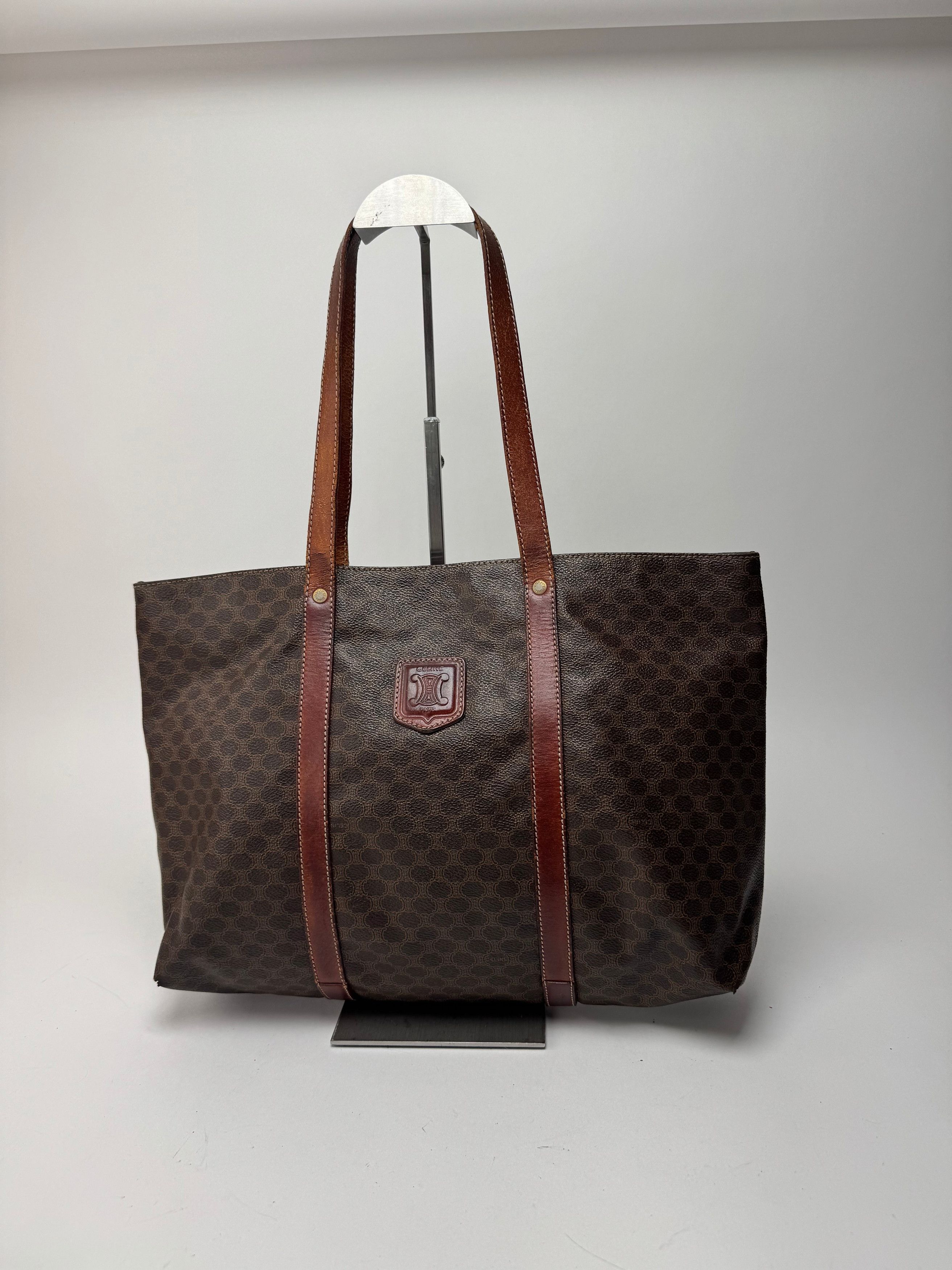 Celine Vintage Leather monogram Big bag brown Size ONE SIZE - 8 Thumbnail