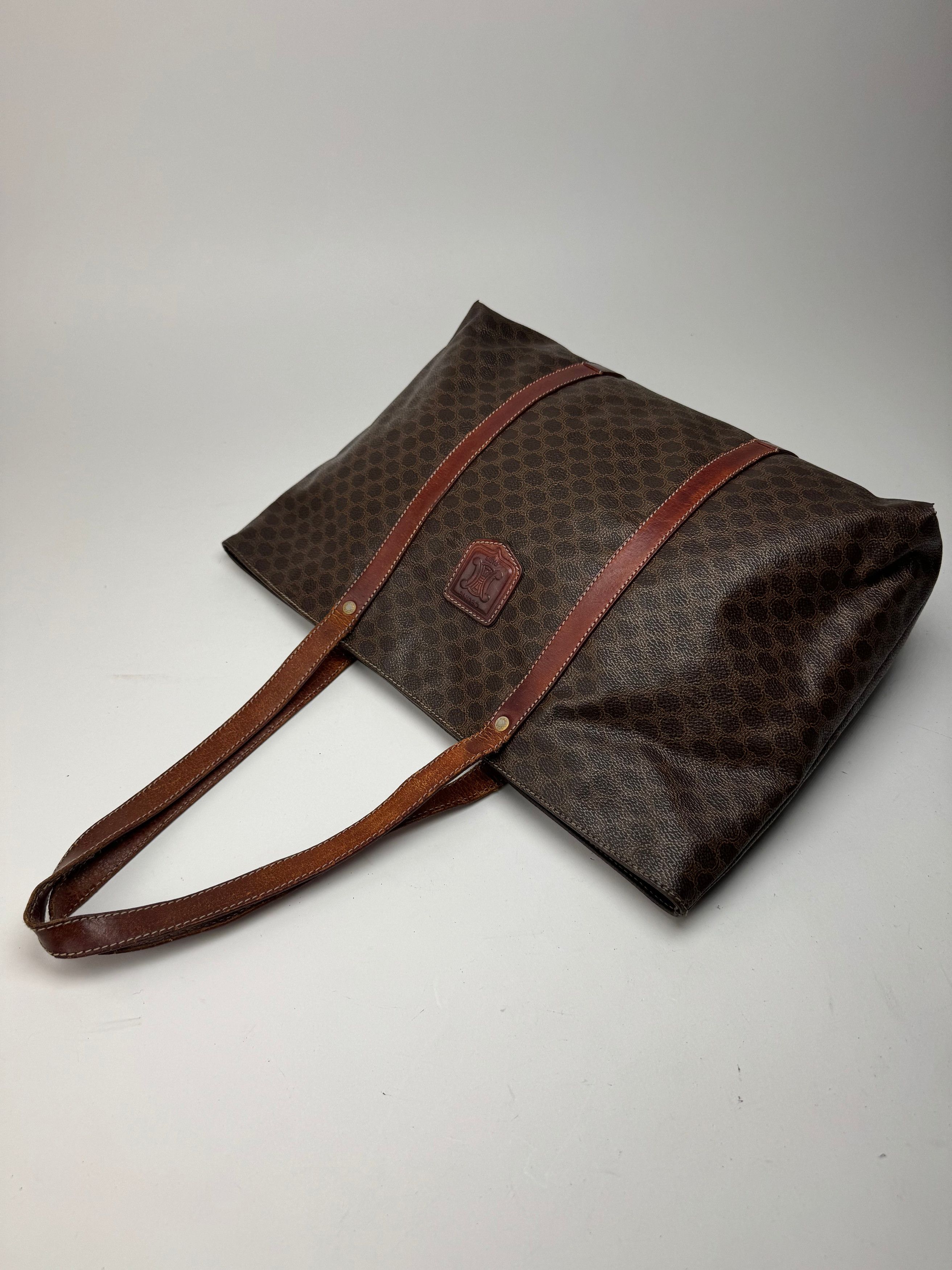 Celine Vintage Leather monogram Big bag brown Size ONE SIZE - 10 Thumbnail