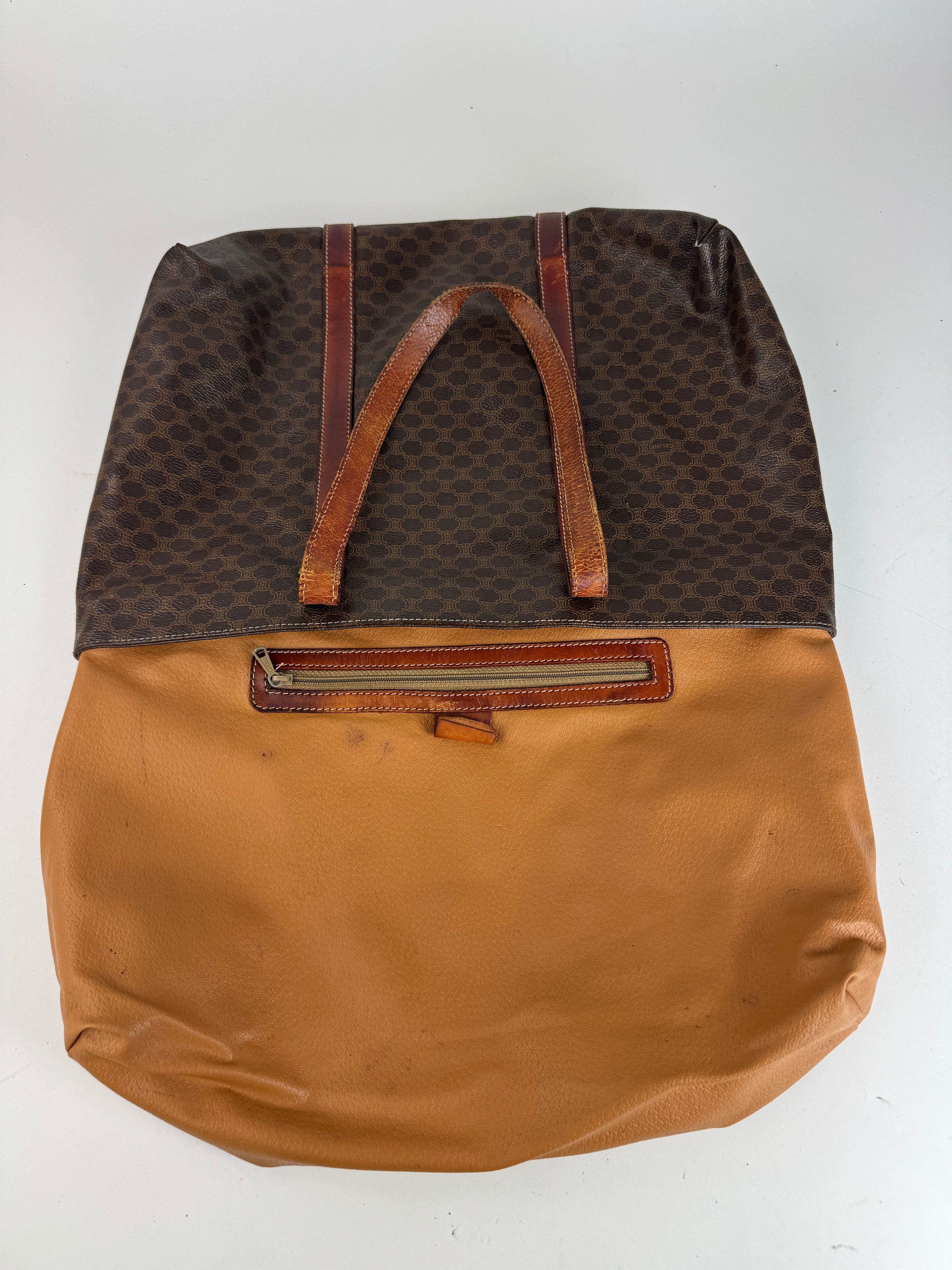 Celine Vintage Leather monogram Big bag brown Size ONE SIZE - 4 Thumbnail