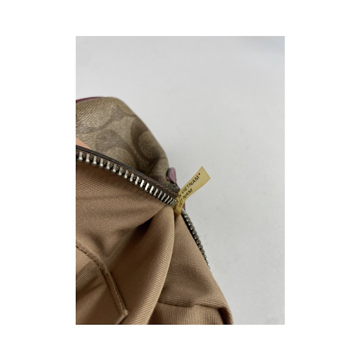 Coach Signature Sufflette Brown Leather Handbag Size ONE SIZE - 3 Thumbnail