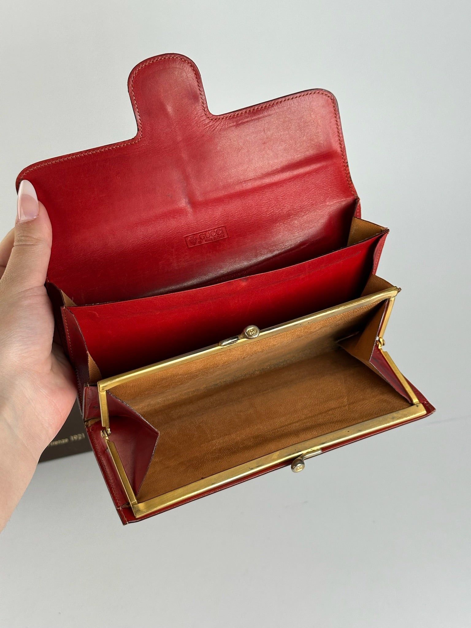 Gucci Vintage Leather Horsebit Wallet red Size ONE SIZE - 5 Thumbnail