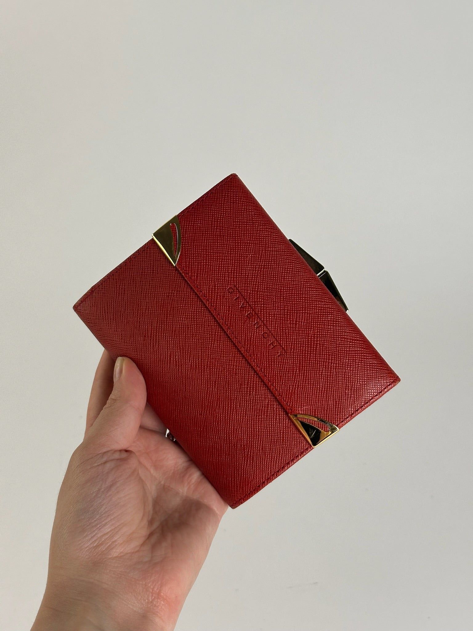 Givenchy Vintage Leather Wallet red Size ONE SIZE - 13 Thumbnail
