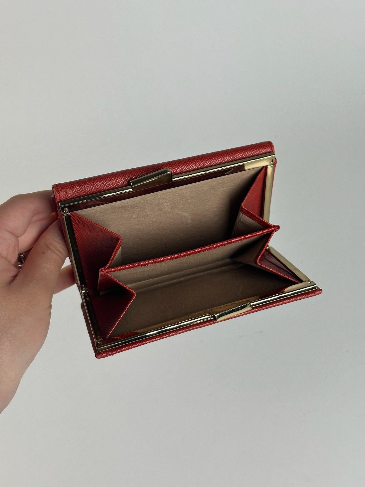 Givenchy Vintage Leather Wallet red Size ONE SIZE - 5 Thumbnail