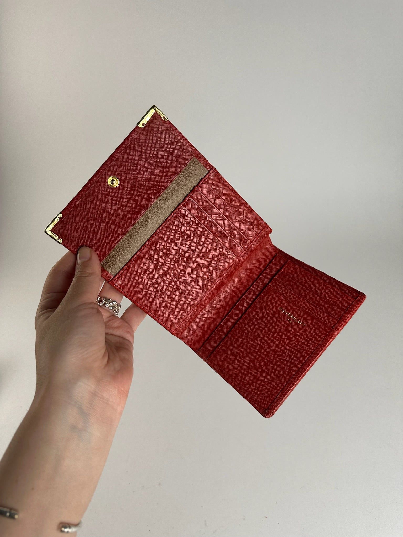 Givenchy Vintage Leather Wallet red Size ONE SIZE - 11 Thumbnail