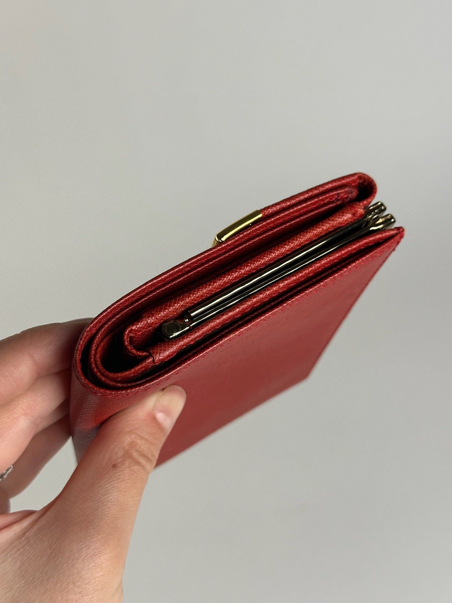 Givenchy Vintage Leather Wallet red Size ONE SIZE - 3 Thumbnail