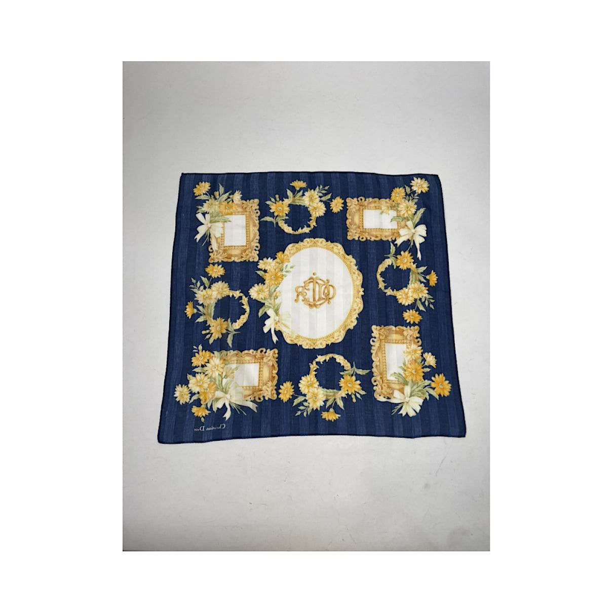 Dior Mitzah ABC Blue Silk Scarf Size ONE SIZE - 5 Thumbnail