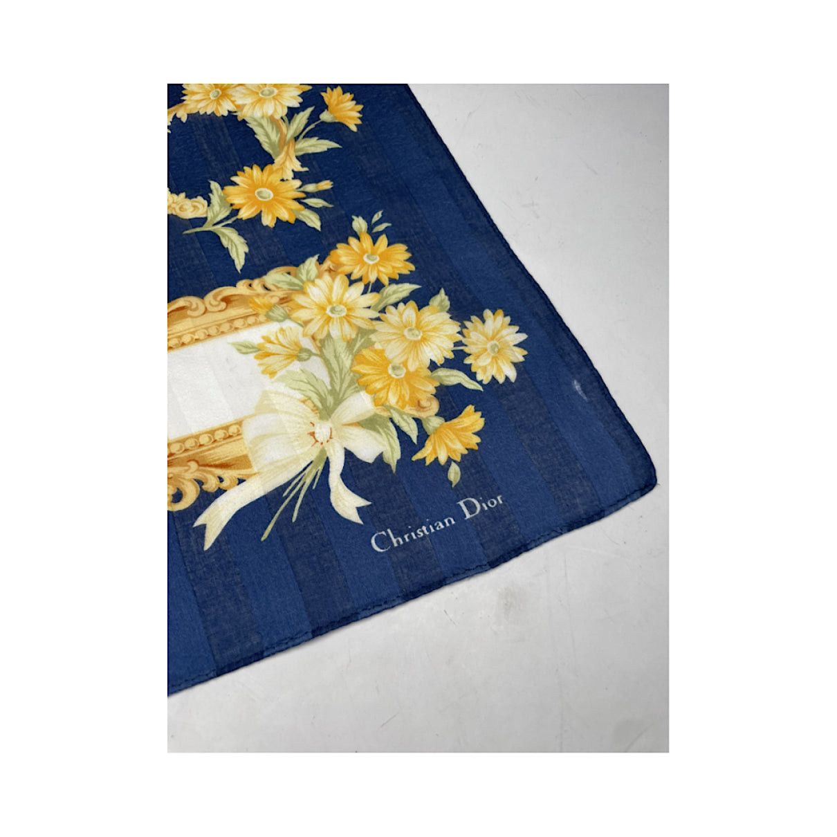 Dior Mitzah ABC Blue Silk Scarf Size ONE SIZE - 2 Thumbnail
