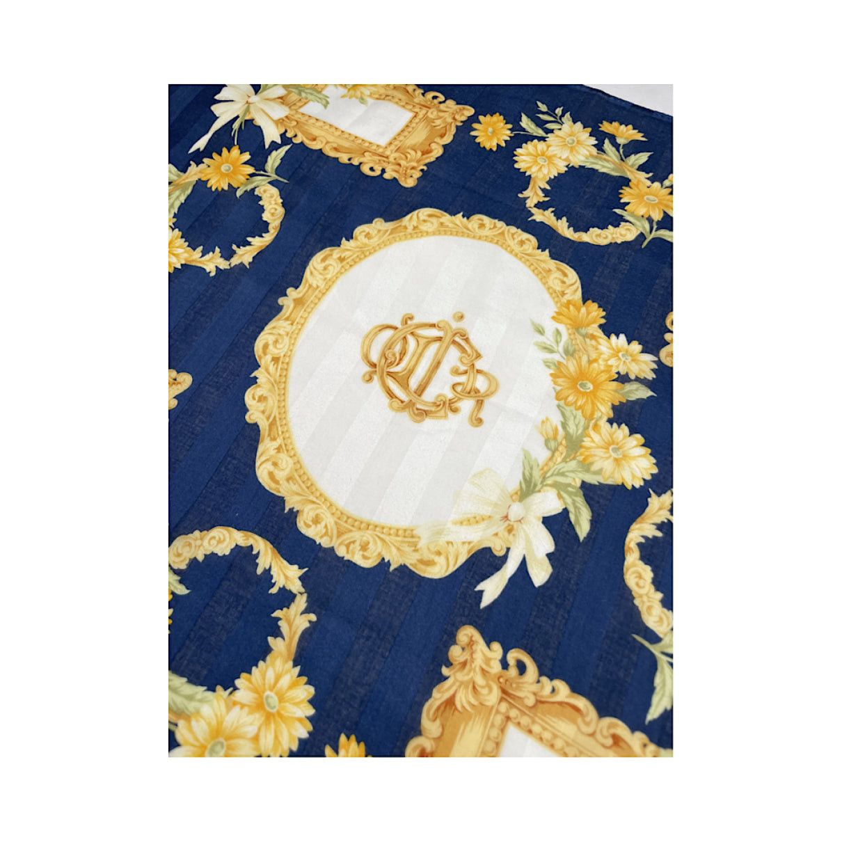 Dior Mitzah ABC Blue Silk Scarf Size ONE SIZE - 3 Thumbnail