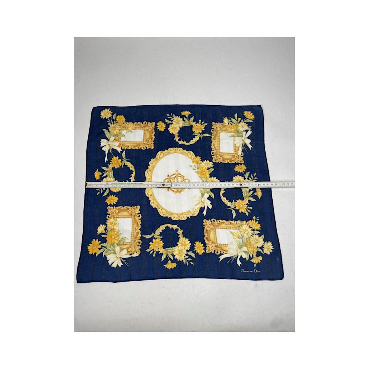 Dior Mitzah ABC Blue Silk Scarf Size ONE SIZE - 4 Thumbnail