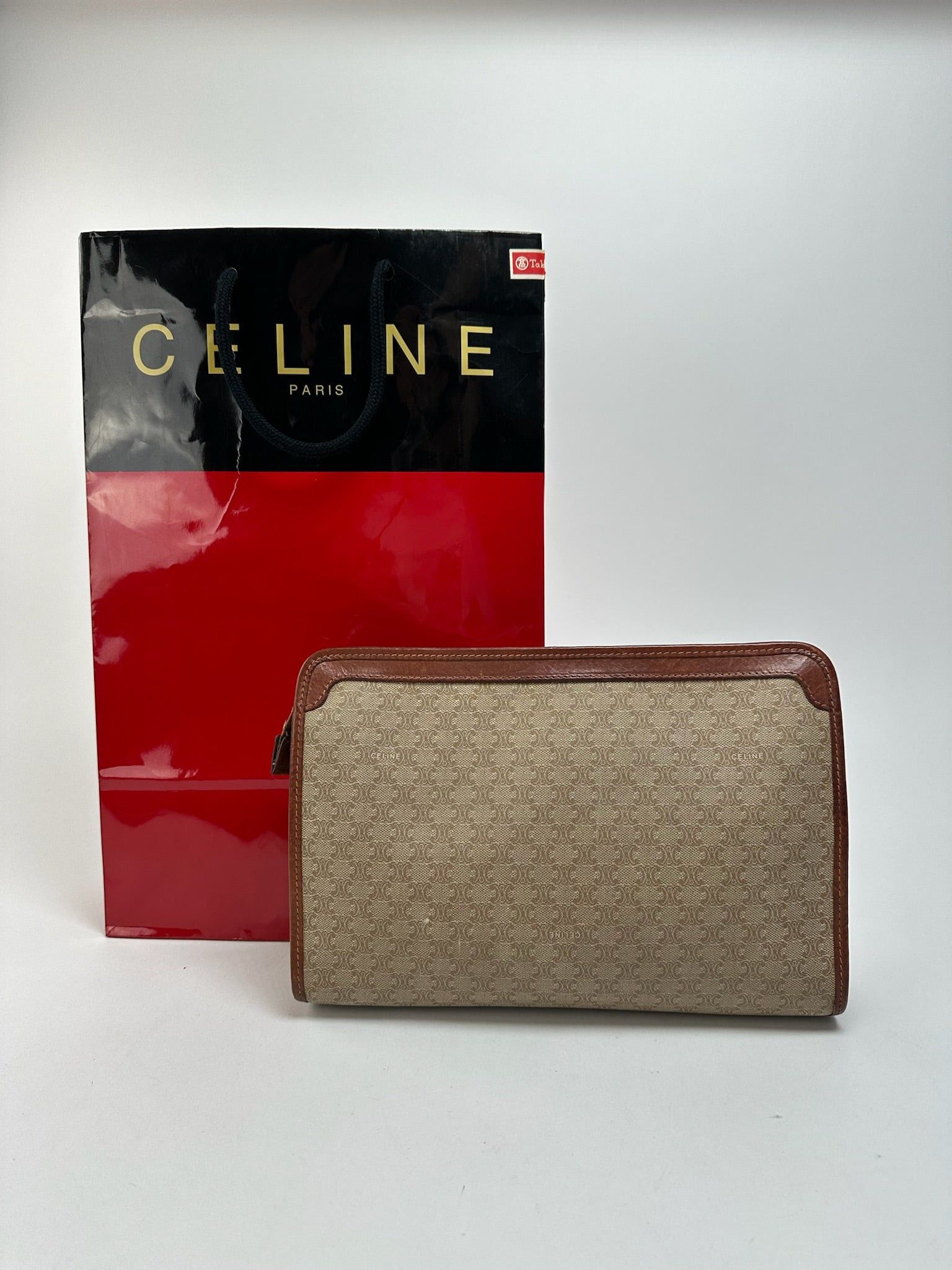 Celine Vintage Paris leather clutch black Size ONE SIZE - 2 Thumbnail