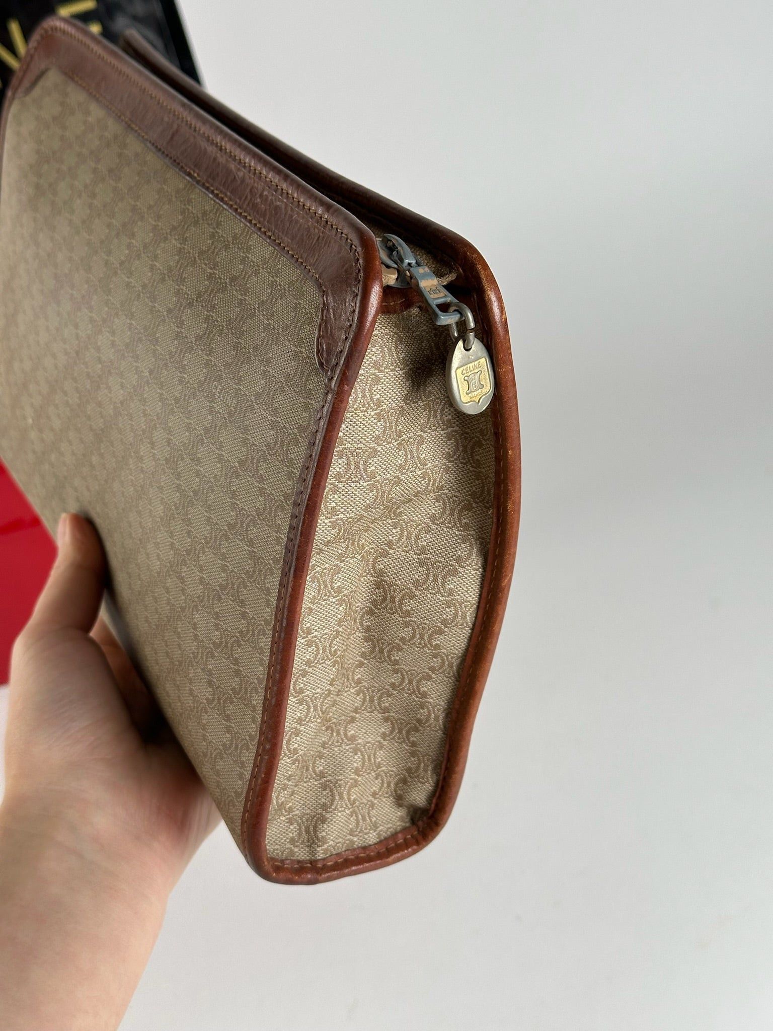 Celine Vintage Paris leather clutch black Size ONE SIZE - 6 Thumbnail