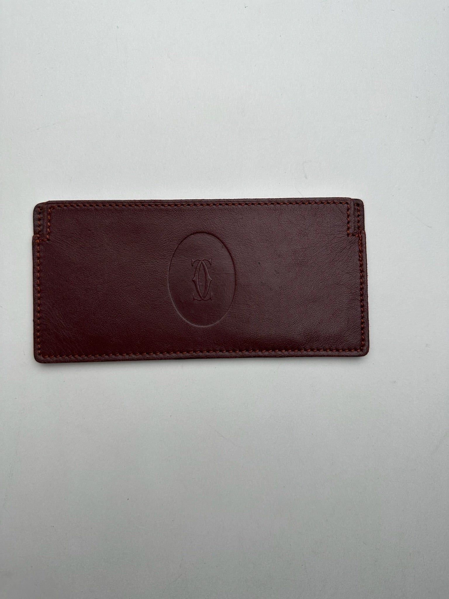 Cartier Vintage Leather ID Holder burgundy Size ONE SIZE - 9 Thumbnail