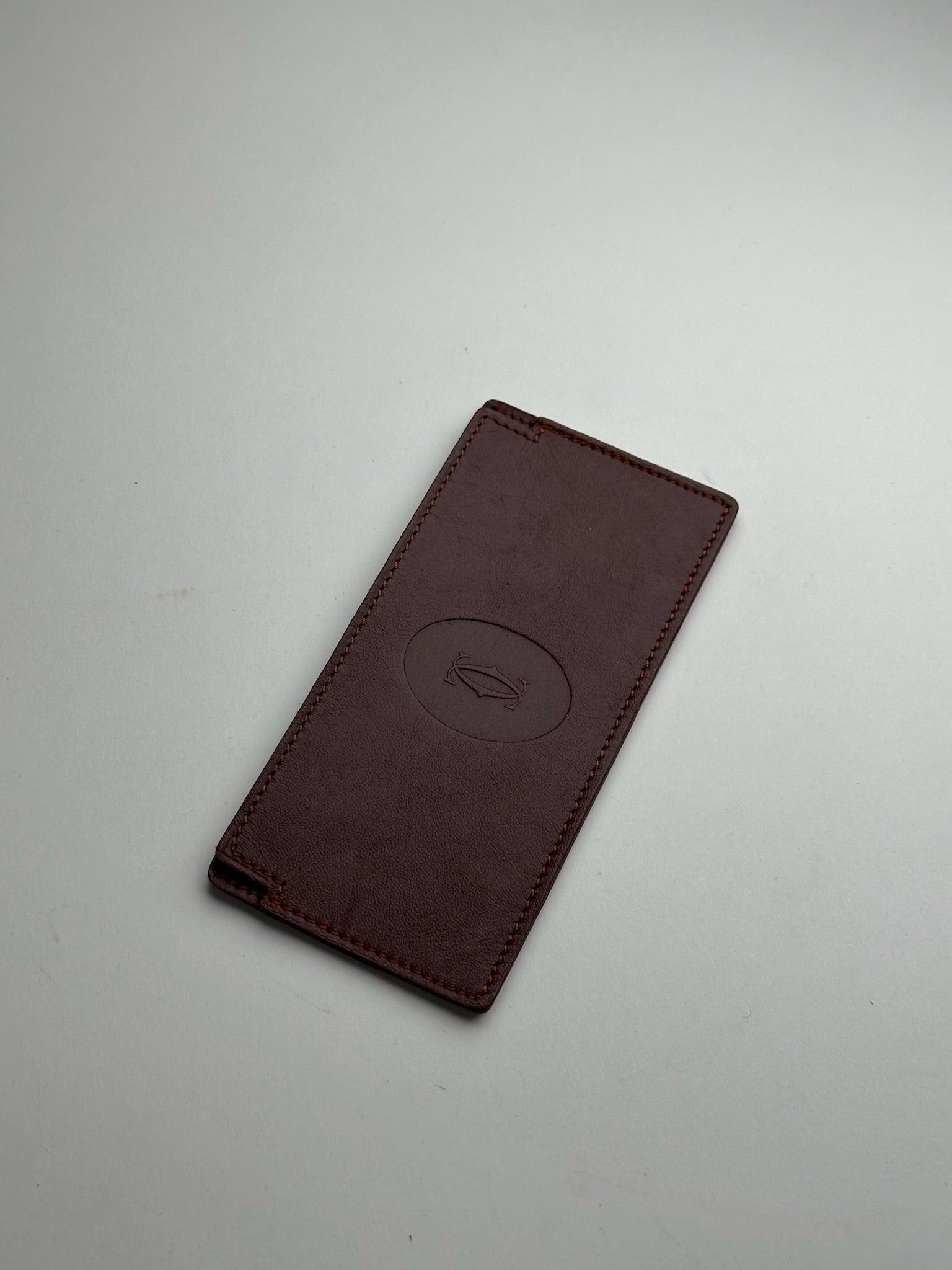 Cartier Vintage Leather ID Holder burgundy Size ONE SIZE - 4 Thumbnail