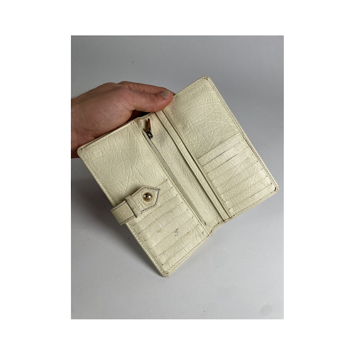 Celine Triomphe White Leather Wallet Size ONE SIZE - 5 Thumbnail