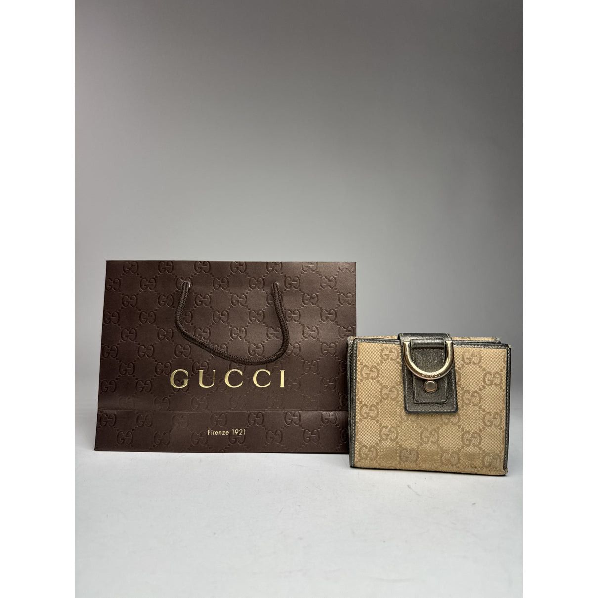Gucci Ophidia Gold Cotton Wallet Size ONE SIZE - 5 Thumbnail