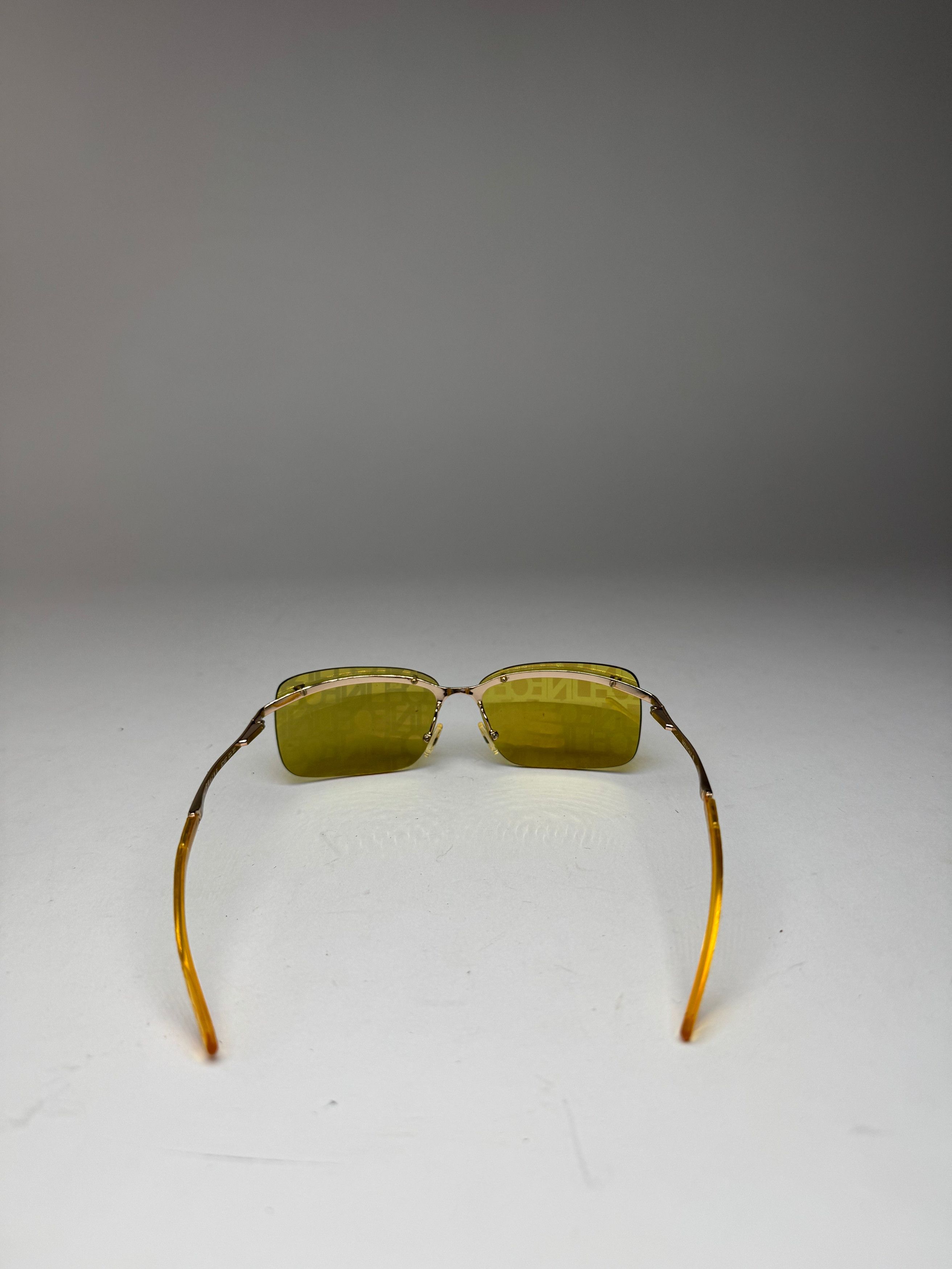Celine Vintage Paris Frameless sunglasses Yellow Size ONE SIZE - 6 Thumbnail