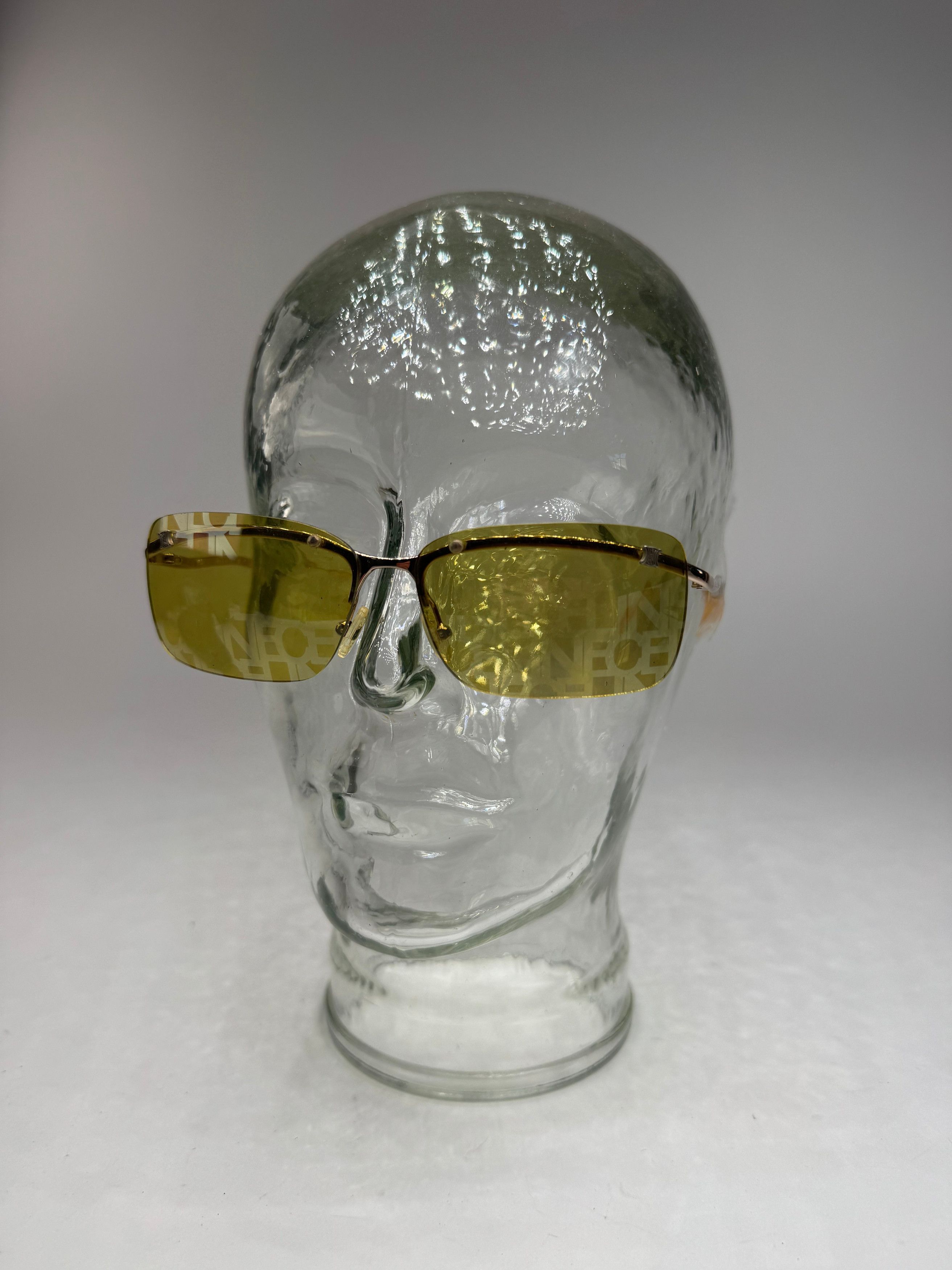 Celine Vintage Paris Frameless sunglasses Yellow Size ONE SIZE - 4 Thumbnail