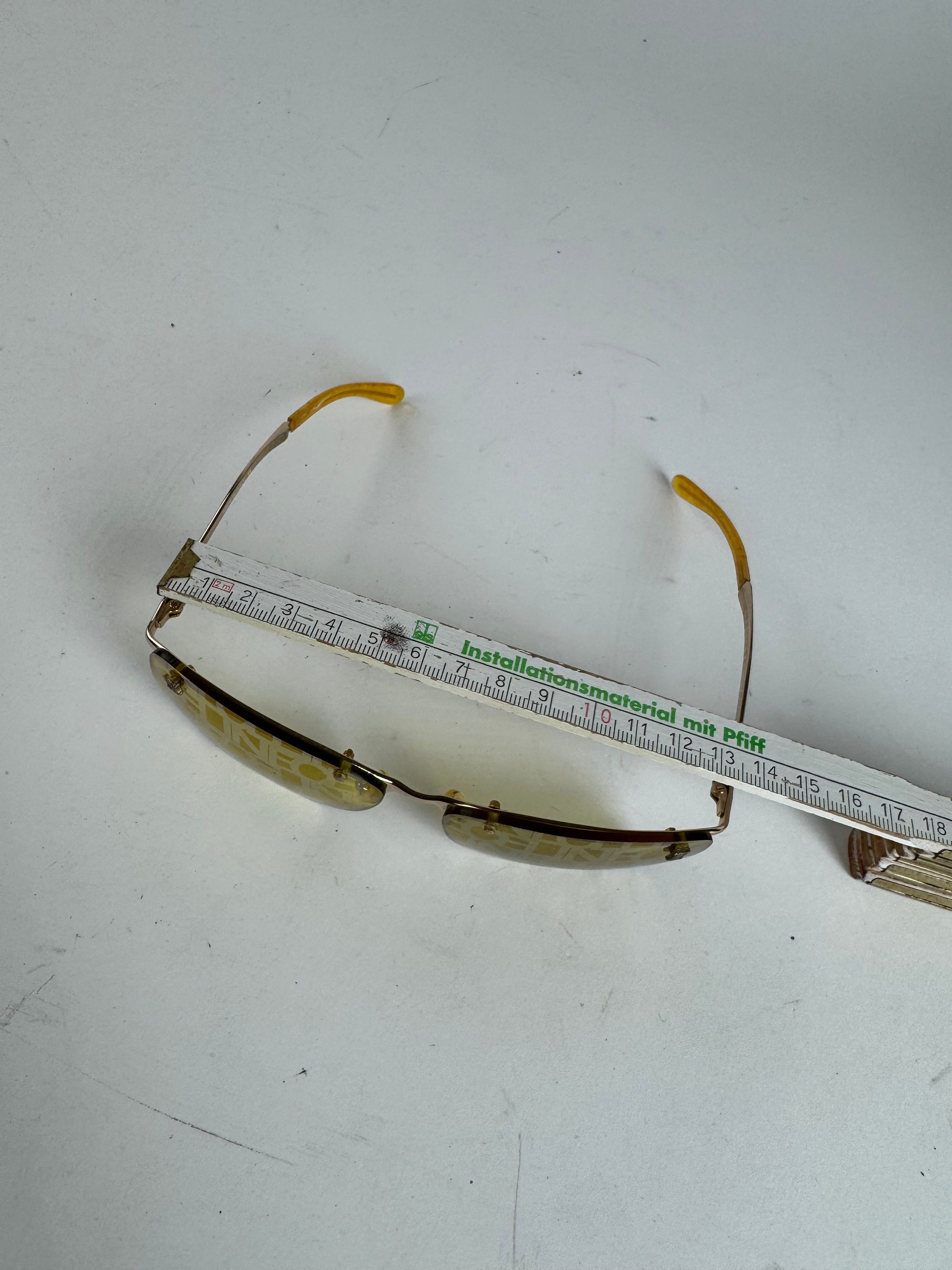 Celine Vintage Paris Frameless sunglasses Yellow Size ONE SIZE - 11 Thumbnail