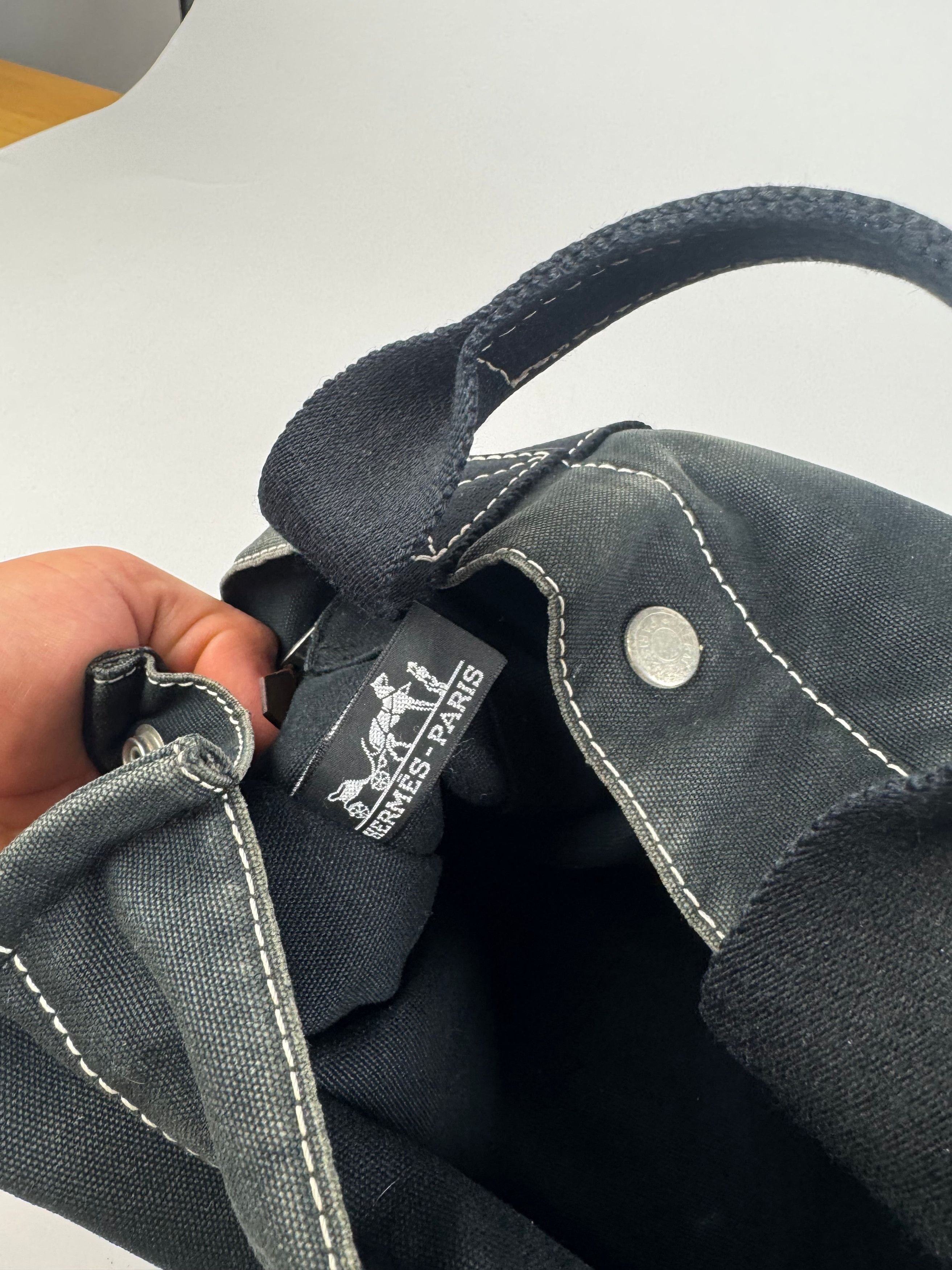Other Vintage Hermes Shopper bag black Size ONE SIZE - 12 Thumbnail