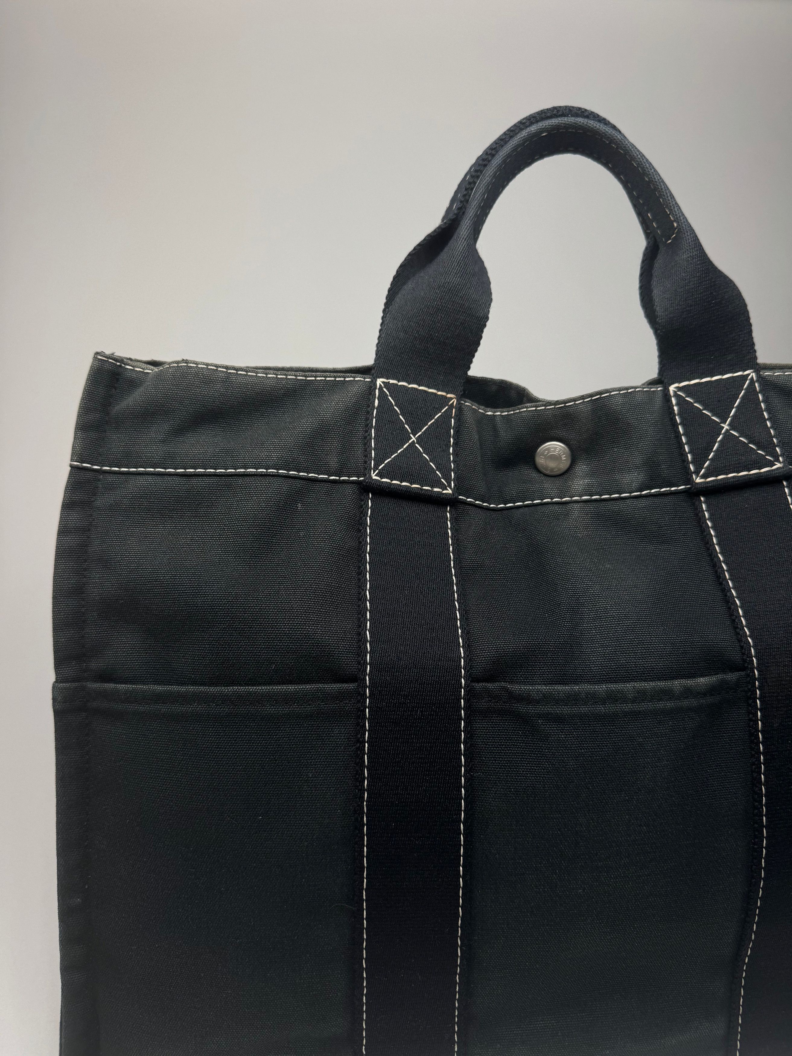 Other Vintage Hermes Shopper bag black Size ONE SIZE - 8 Thumbnail