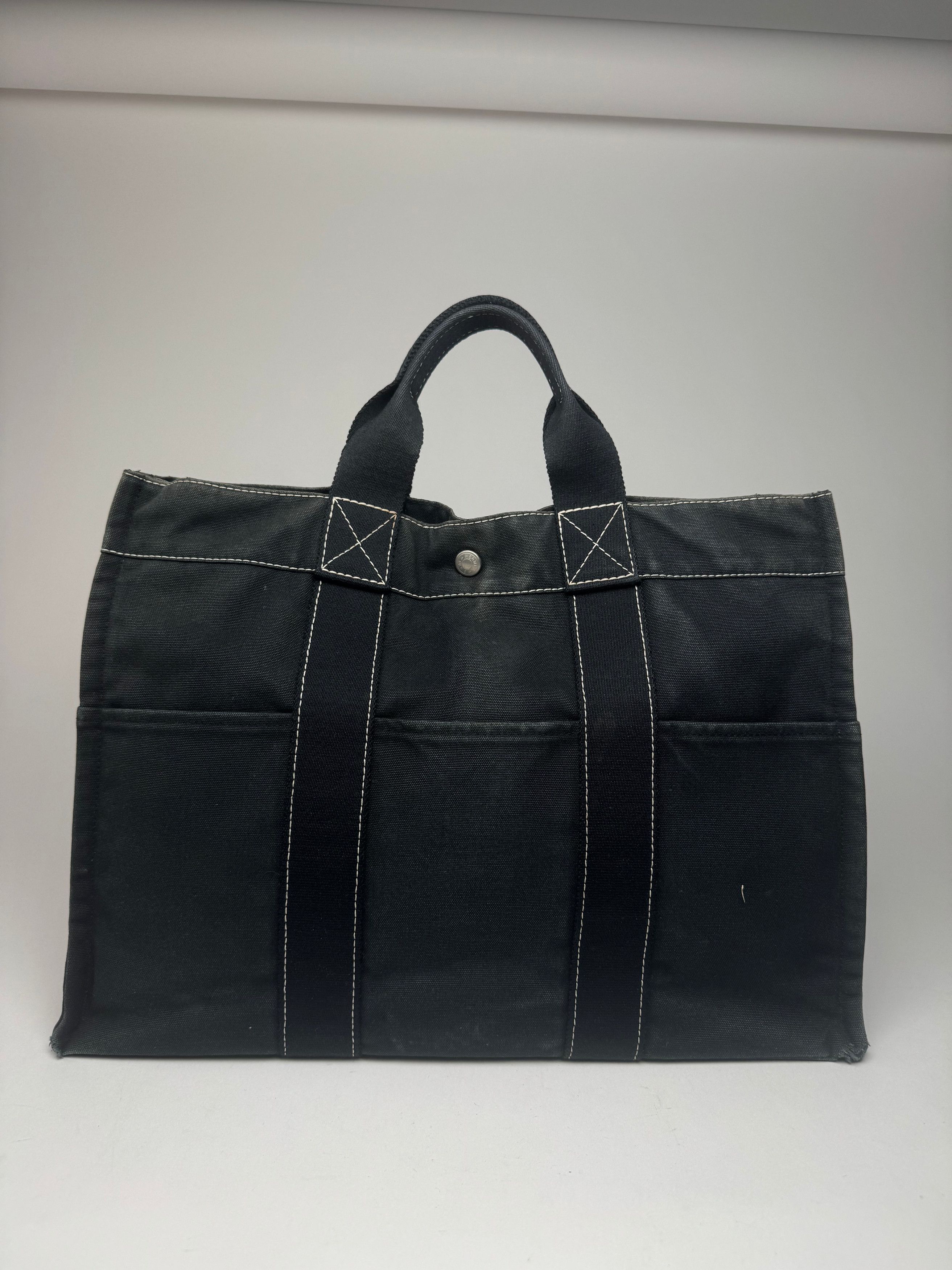 Other Vintage Hermes Shopper bag black Size ONE SIZE - 10 Thumbnail