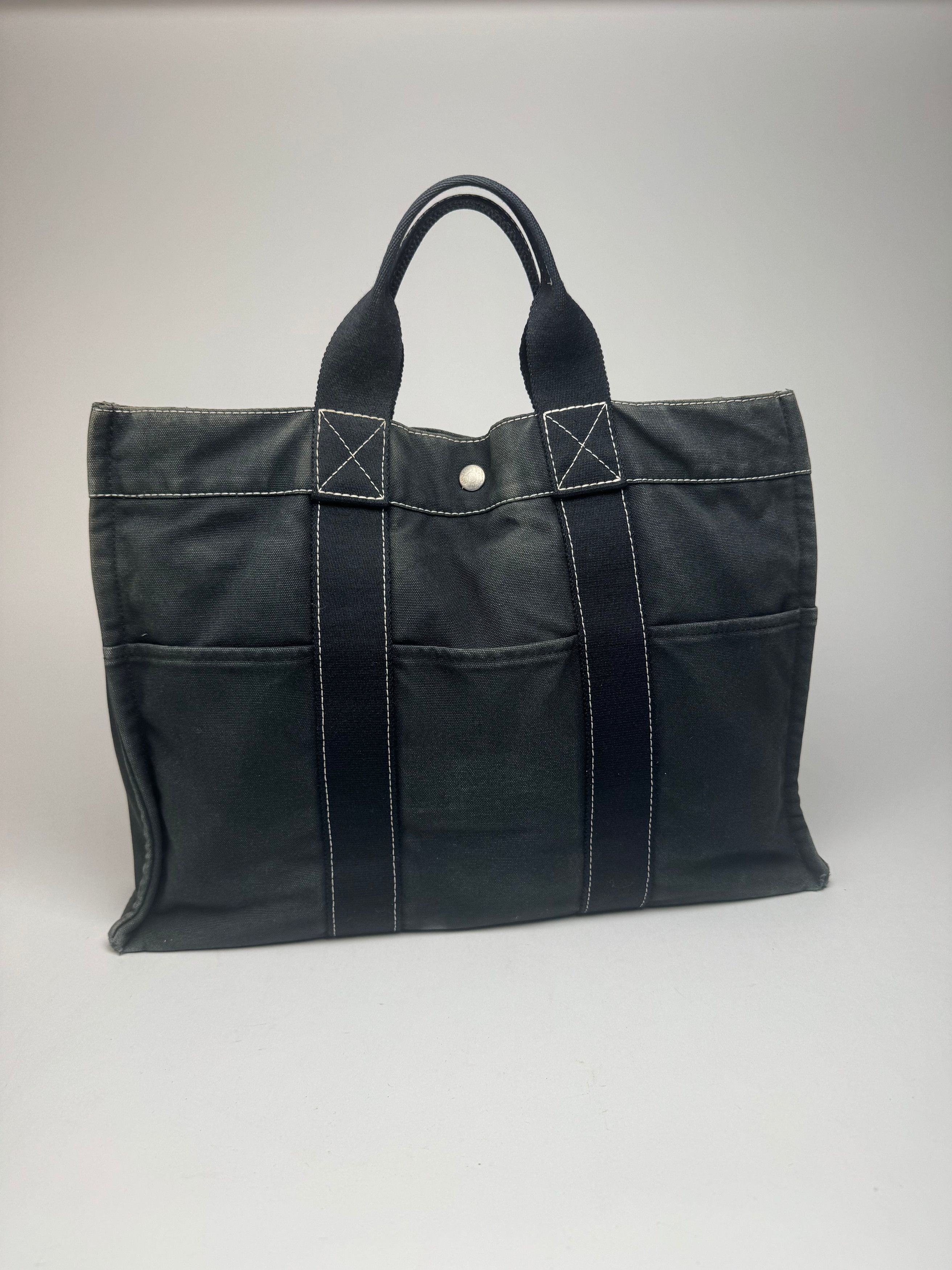 Other Vintage Hermes Shopper bag black Size ONE SIZE - 6 Thumbnail
