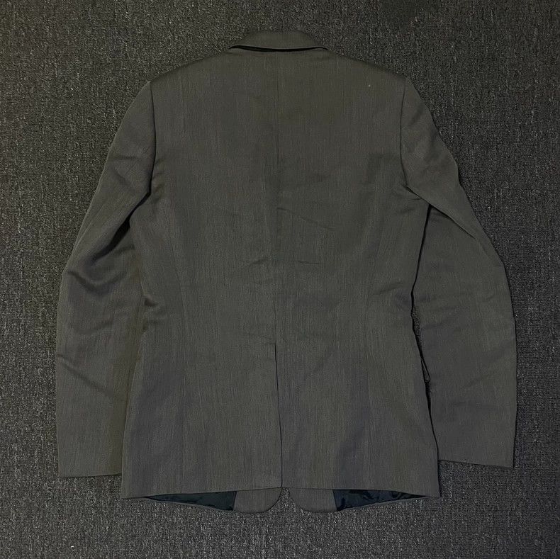 Burberry Burberry Gray Wool Silk Single Breasted Blazer-yf Size US M / EU 48-50 / 2 - 2 Thumbnail