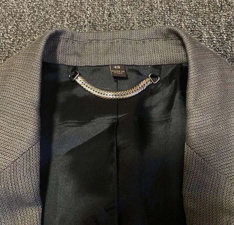 Burberry Burberry Gray Wool Silk Single Breasted Blazer-yf Size US M / EU 48-50 / 2 - 6 Thumbnail