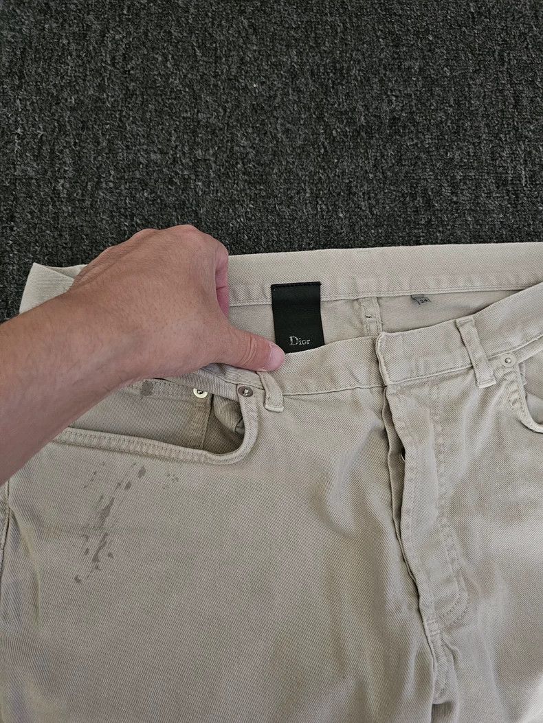 Dior Dior Casual Beige Paint Splatter Jeans-yf Size US 34 / EU 50 - 3 Thumbnail