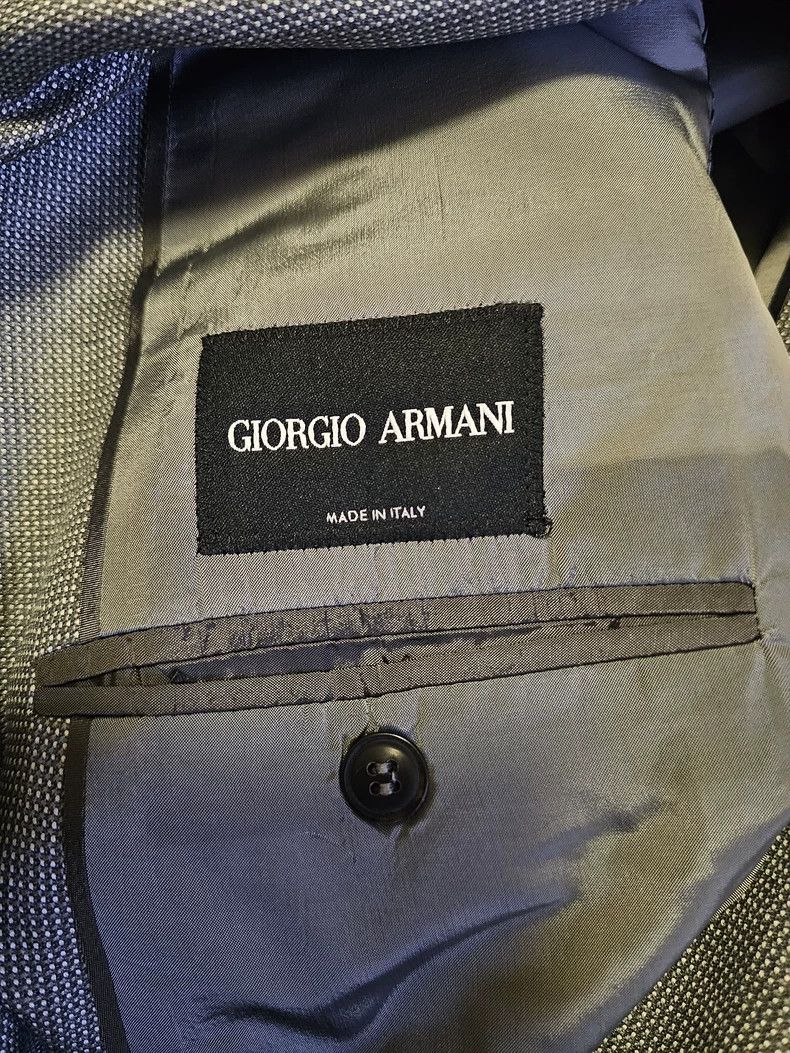 Vintage Giorgio Armani Wool Silk Blazer Jacket-yf Size US XL / EU 56 / 4 - 5 Thumbnail