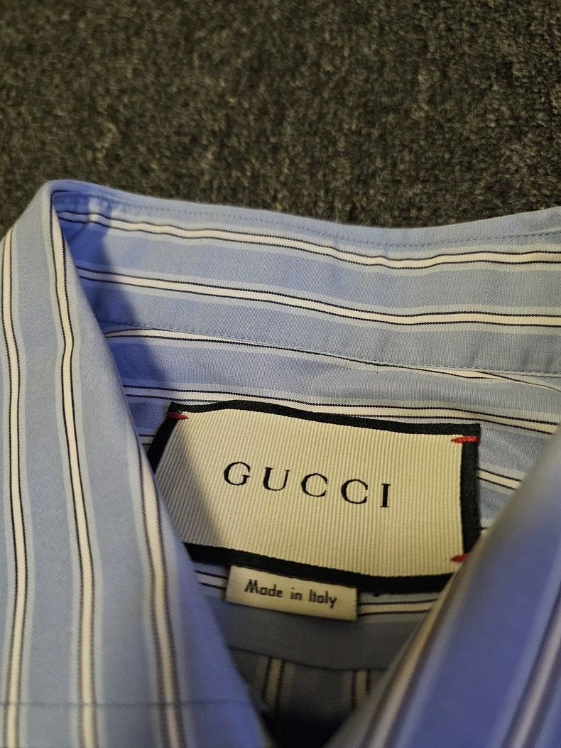 Gucci Gucci Striped Long Sleeve Shirt-yf Size US L / EU 52-54 / 3 - 3 Thumbnail