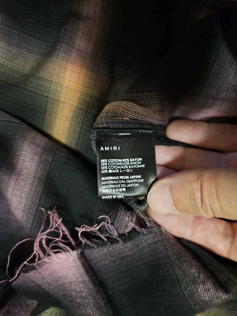 Amiri Amiri Gradient Plaid Flannel Shirt-yf Size US S / EU 44-46 / 1 - 6 Thumbnail