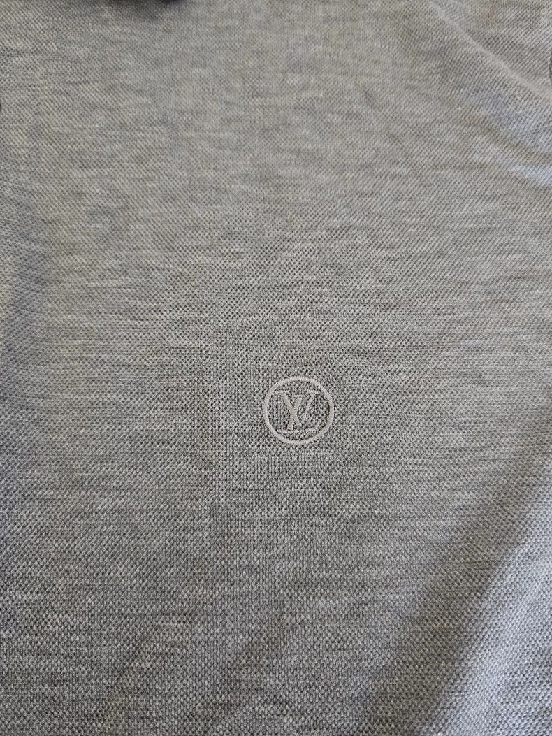 Louis Vuitton Louis Vuitton Men's Gray Short Sleeve Polo-yf Size US XL / EU 56 / 4 - 2 Thumbnail