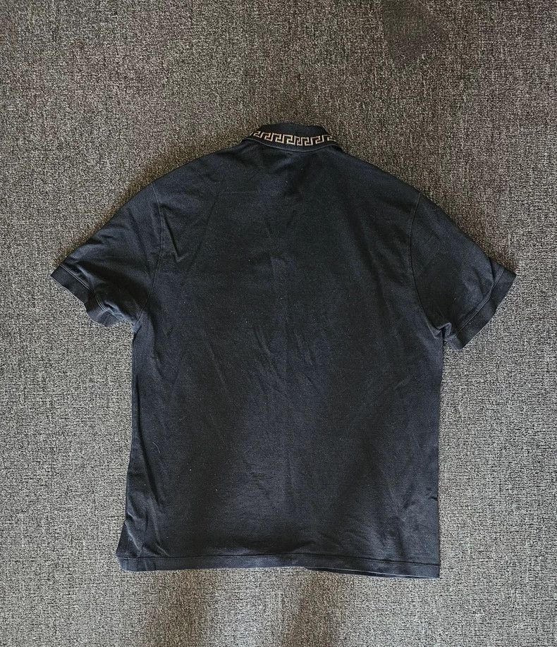 Versace Versace Black Short Sleeve Polo Shirt-yf Size US L / EU 52-54 / 3 - 4 Thumbnail