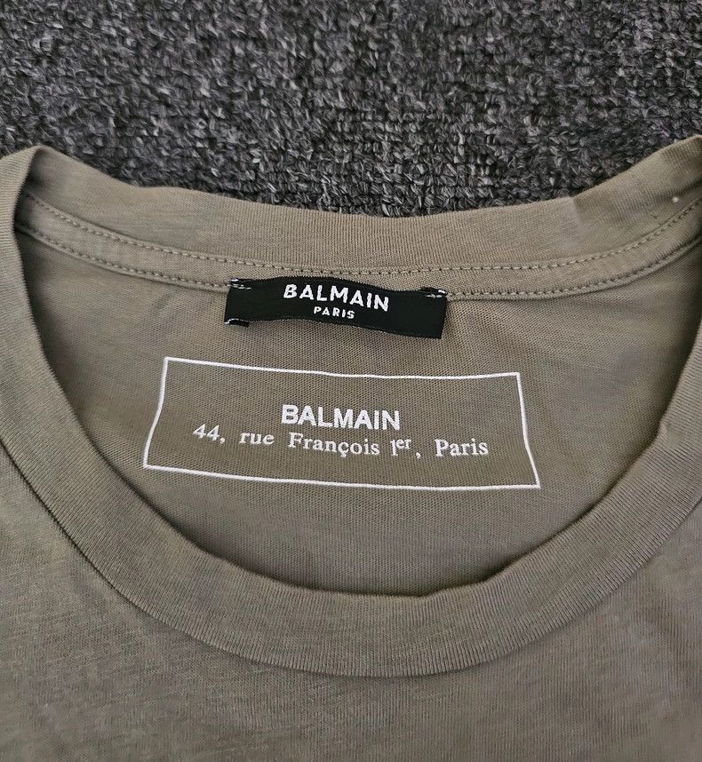 Balmain Balmain Men's Short Sleeve Logo T-Shirt-yf Size US S / EU 44-46 / 1 - 3 Thumbnail