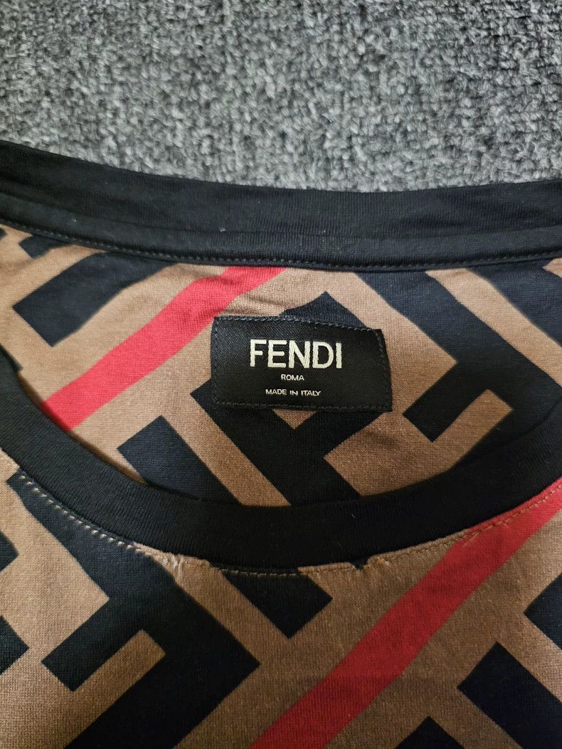 Fendi Fendi All-over Print Short Sleeve T-shirt-yf Size US M / EU 48-50 / 2 - 3 Thumbnail