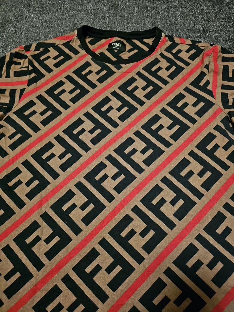 Fendi Fendi All-over Print Short Sleeve T-shirt-yf Size US M / EU 48-50 / 2 - 2 Thumbnail
