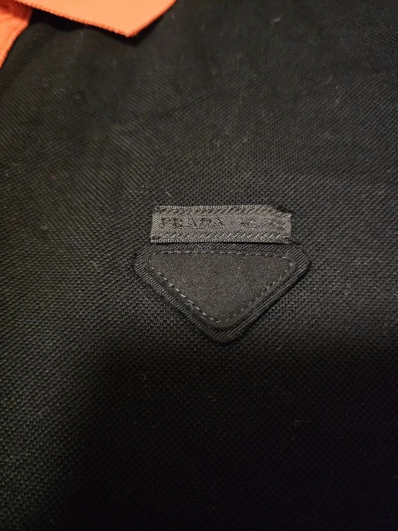 Prada Prada Black Short Sleeve Polo Shirt-yf Size US L / EU 52-54 / 3 - 2 Thumbnail