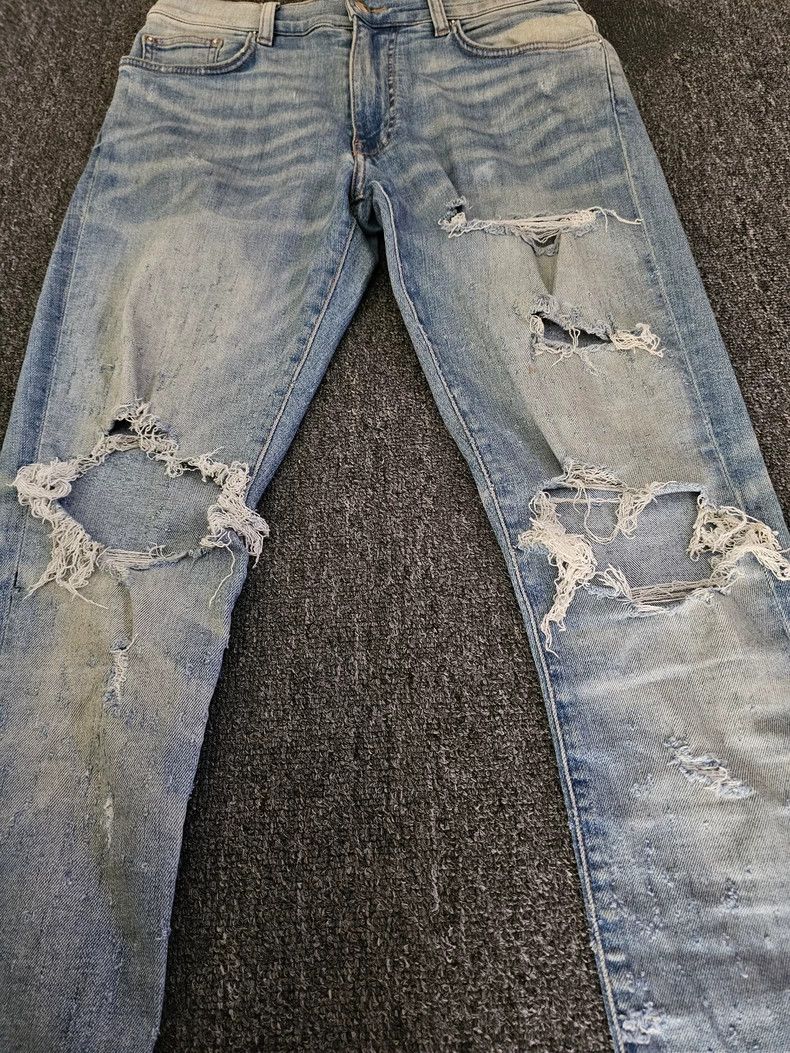 Amiri Amiri Distressed Denim Jeans-yf Size US 31 - 2 Thumbnail