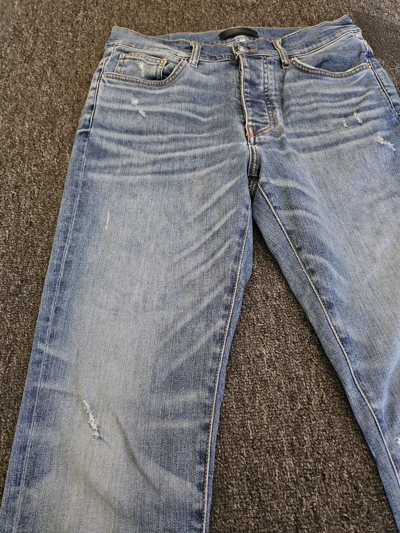 Amiri Amiri Distressed Denim Jeans-yf Size US 33 - 3 Thumbnail