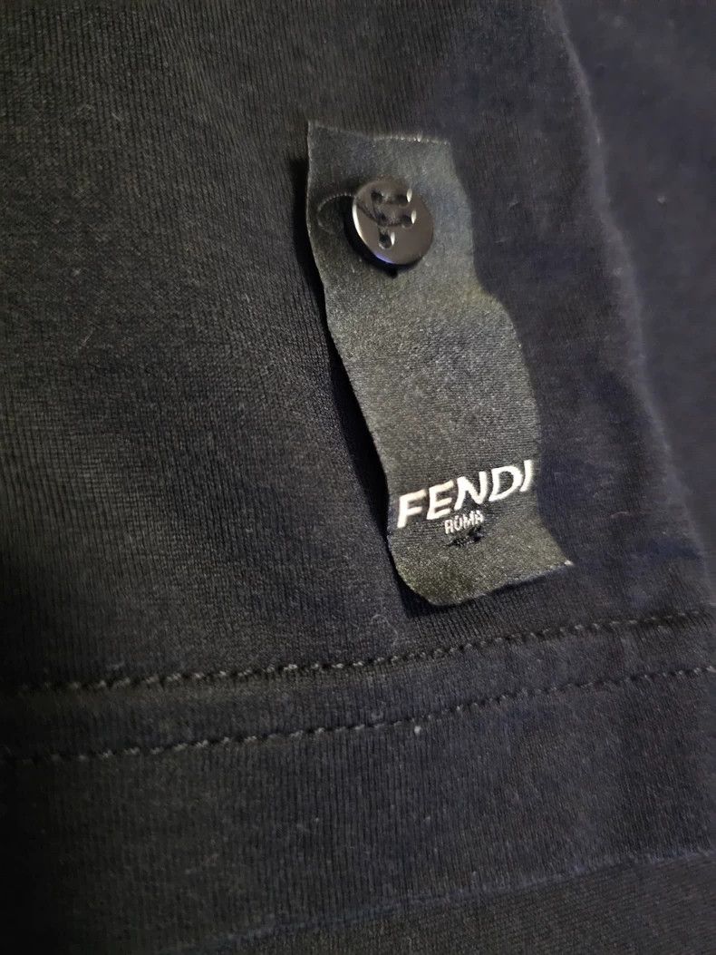 Fendi Fendi FF Embroidered Short Sleeve T-Shirt-yf Size US S / EU 44-46 / 1 - 4 Thumbnail