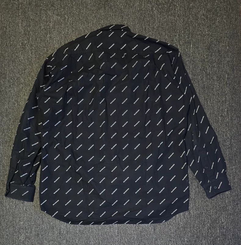Balenciaga Balenciaga Oversized Logo Print Shirt-yf Size US M / EU 48-50 / 2 - 4 Thumbnail