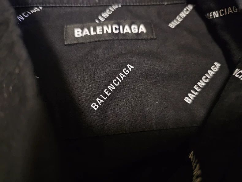 Balenciaga Balenciaga Oversized Logo Print Shirt-yf Size US M / EU 48-50 / 2 - 3 Thumbnail