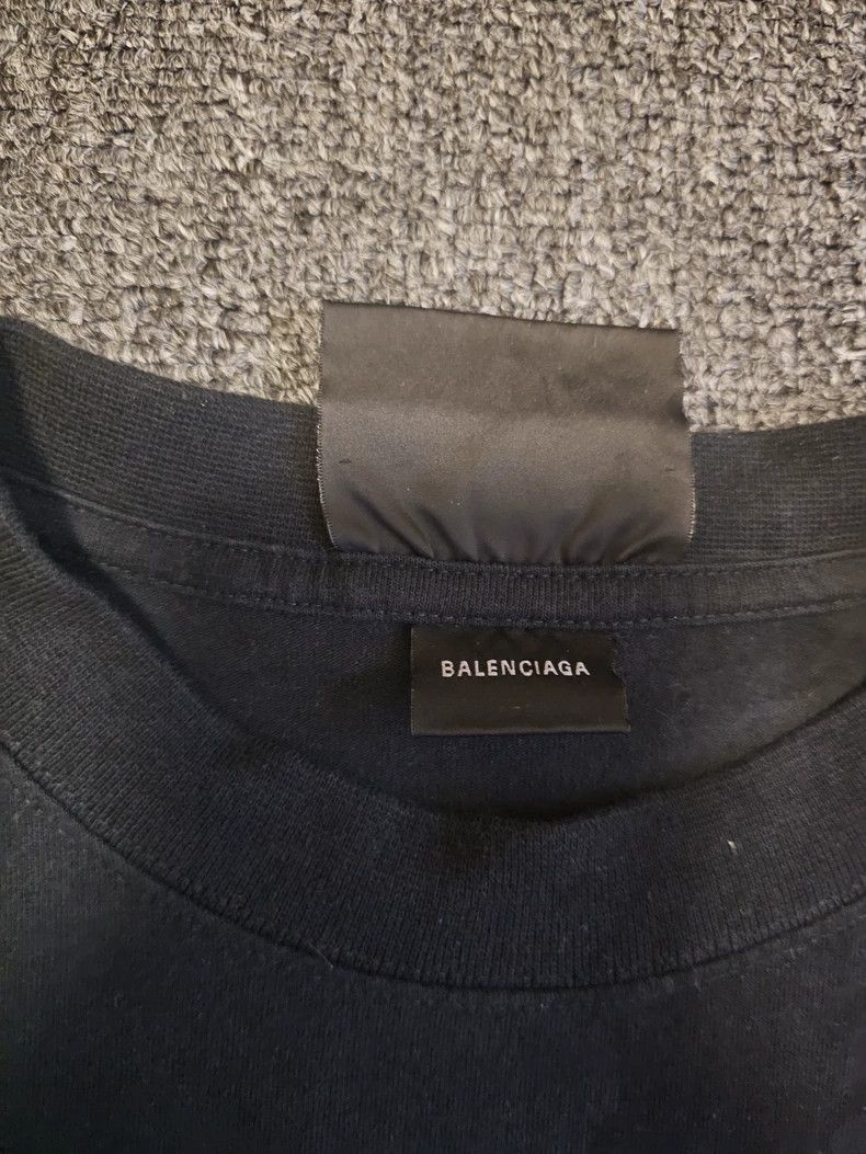 Balenciaga Balenciaga Women's Black Graffiti T-shirt-yf Size US M / EU 48-50 / 2 - 3 Thumbnail